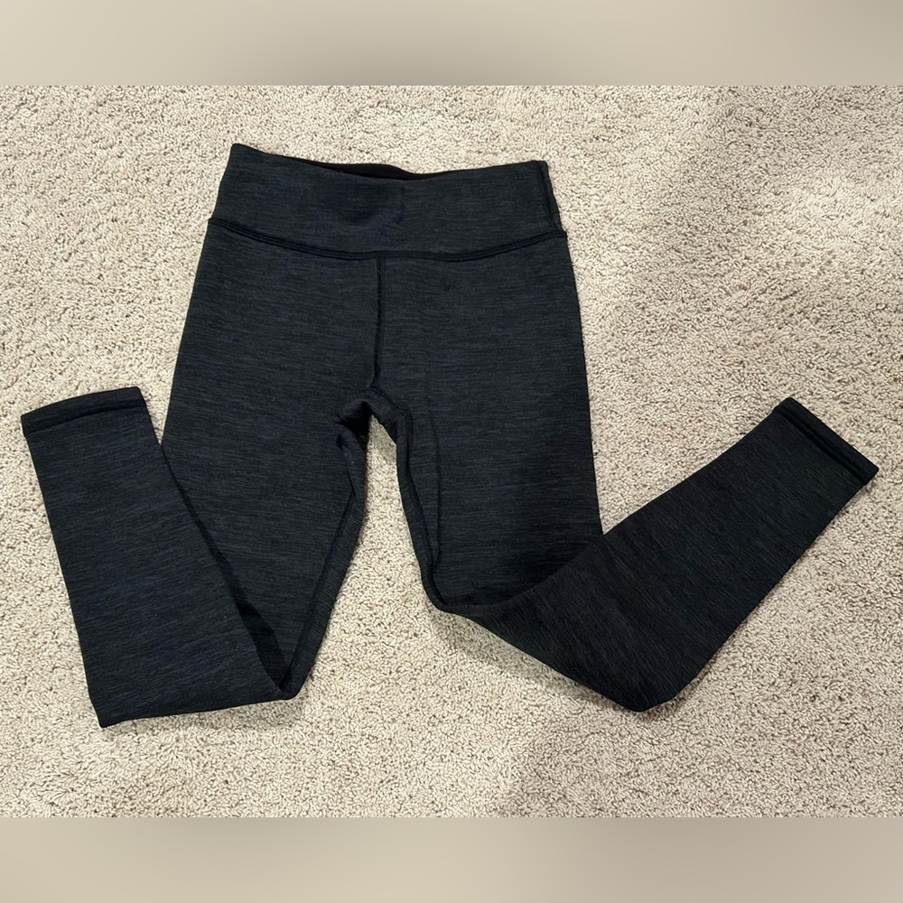 Athleta Girl Heathered Black Polartec Leggings